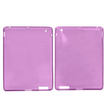 Transparent Purple Soft TPU Cases for iPad 2