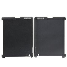 Leather Hard Shell Protective Cases for iPad 2/3 with Textured Pattern Inside
