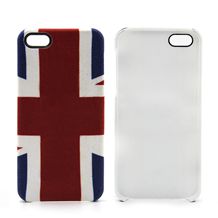Union jack British flag pattern linen IMD shockproof impact case cover for iPhone 5 5s