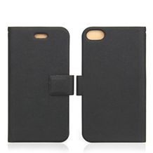 Ultra-slim PU Leather Folio Cases for iPhone 5/5S with Silicone Adhesive Inside