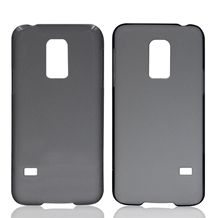 Gun Metal Translucent Hard Snap-on Mobile Phone Cover Cases for Samsung Galaxy S5 Mini