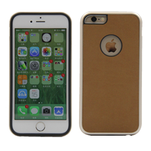 Aluminum Bumper and TPU with PU Back Cover for iPhone6