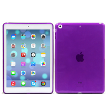 Transparent Purple TPU Cases for iPad Air