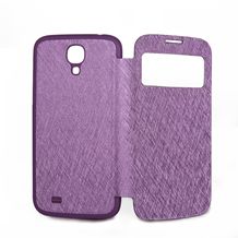 Top Seller Fashion Newest Leather Flip Smart View Battery Cover Case for Samsung Galaxy S4 IV, OEM