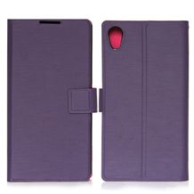 TPU Inner Case Leather Flip Wallet Card Slot Protector Cover for Sony Xperia Z2 D6503