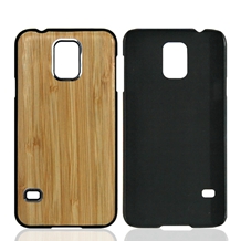 Natural wooden bamboo PC case for Samsung Galaxy S5, can laser customize patterns on surface