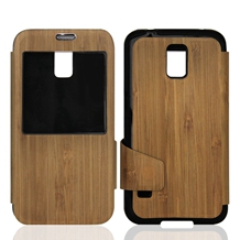 Natural Wooden Bamboo Case for Samsung Galaxy S5, Can Laser Customized Pattern on Surface