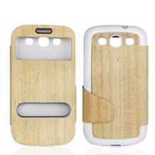Natural Bamboo Wooden Cases for Samsung S3, Can Laser Customized Pattern on Surface