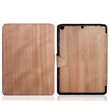Natural Wooden Cases for iPad Air with Elastic Hand Strap Inside for Holding