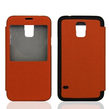 Samsung case for Galaxy S5, PU leather with TPU, interior microfiber heat pressed for both sides