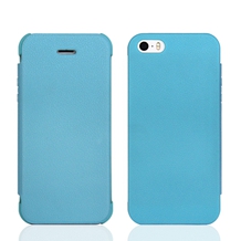 PU leather folio case for iPhone 5, with matching color and textured PC case