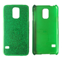 PC Cases for Samsung Galaxy S5 with Glitter Finish on Back